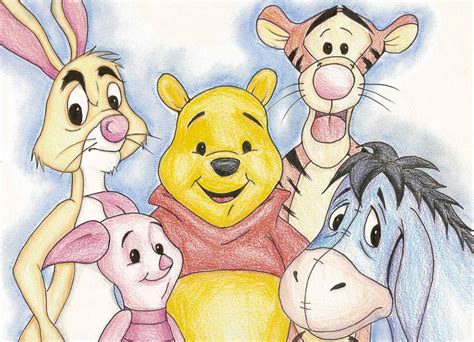 Winnie Pooh Characters Drawing At Getdrawings Free Download