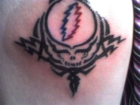 grateful dead tattoos gd tattoo 33 tribal steal your face