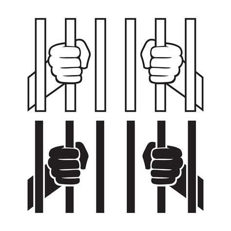 Hands Holding Prison Bars Man In Jail Cut Files For Cricut Etsy