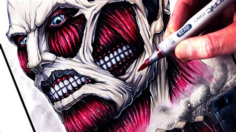 Attack On Titan Colossal Titan Drawing Goimages 411