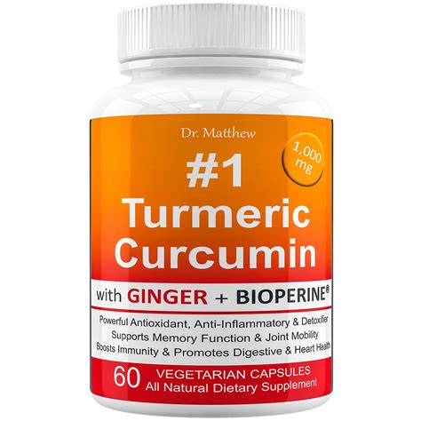 Amazon Com Turmeric Curcumin With BioPerine Black Pepper And