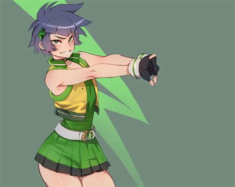 Matsubara Kaoru And Powered Buttercup Powerpuff Girls Z Drawn By