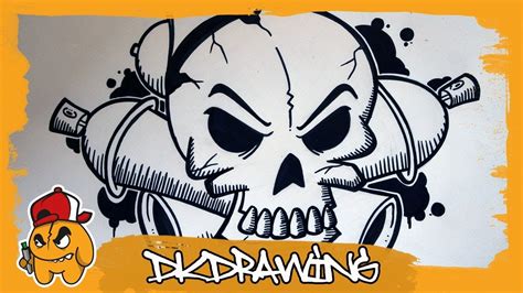 Skull Graffiti Drawings