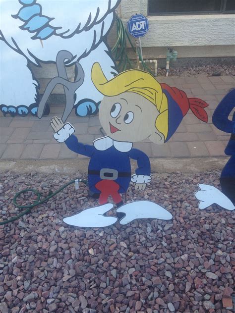 Clause from the rudolph story christmas lawn yard art decoration. Hermie the elf dentist w/teeth. From Rudoulph the Red ...