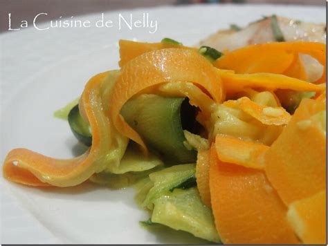 Tagliatelles de Carottes et Courgette crème au Curry