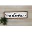 Welcome Wooden Sign / 22W X 65H Entryway