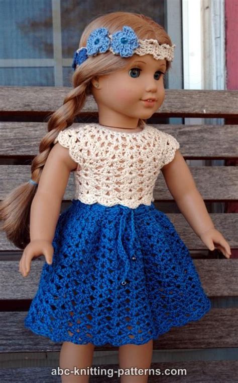 Abc Knitting Patterns American Girl Doll Seashell Summer Top