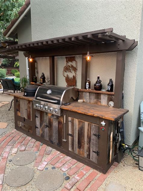 Diy Grilling Station Outdoor Grill Area Outdoor Grill Station Outdoor