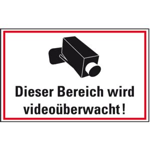 Hinweisschilder: Dieser Bereich wird videoüberwacht!| HEIN.eu