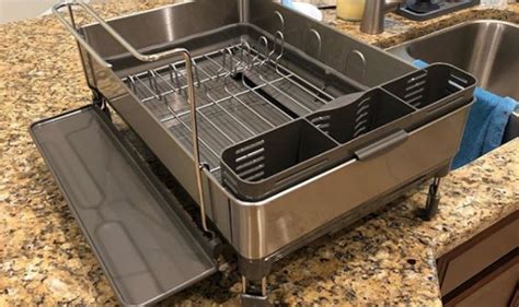 Get it as soon as tomorrow, apr 8. For Your Wine Glasses: simplehuman Stainless Steel Frame Dish Rack