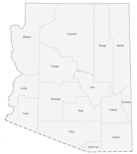 Arizona County Map Gis Geography