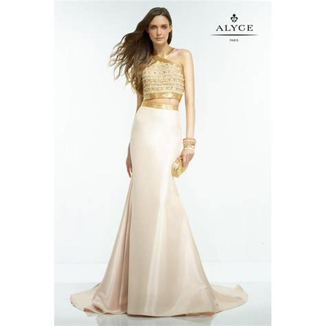 Champagne Claudine For Alyce Prom 2565 Claudine For Alyce Paris Rich