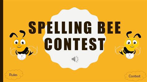 Spelling Bee Contest Online Presentation