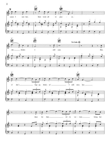 She Thinks I Still Care By George Jones Digital Sheet Music For Pianovocalguitar Download