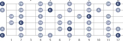 E Major Guitar Scale