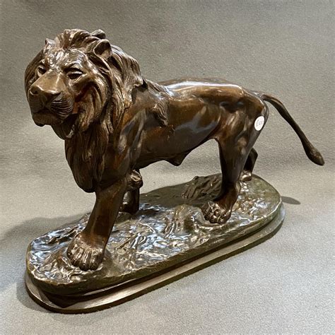 Heavy Quality Bronze Lion Statue Bronzes Hemswell Antique Centres