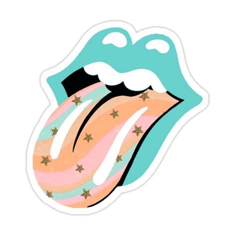 Trendy Vsco Star Tongue Sticker By Simoneshure Preppy Stickers Cute Laptop Stickers Cool