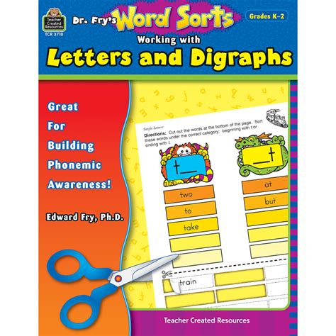 Dr Frys Word Sorts Working With Letters And Digraphs Tcr3710