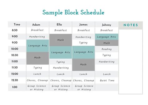 Sample Homeschool Schedules The Good And The Beautiful