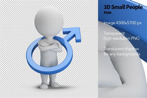 3d Small People Male Creative Daddy