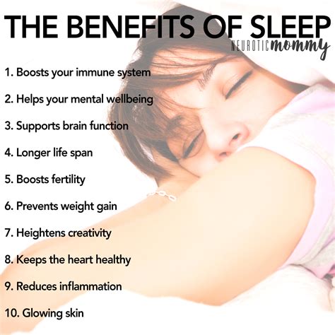 The Health Benefits Of Sleep Neuroticmommy