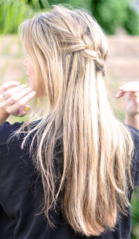 Although its intricate weave may appear complicated, creating your own french braid is a simple process. French Braid w/ Cascading Hair Tutorial // DIY Waterfall Braid | ...love Maegan | Two braid ...