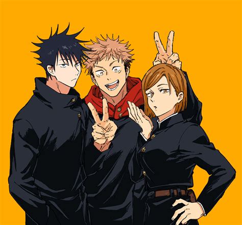 Itadori Yuuji Fushiguro Megumi And Kugisaki Nobara Jujutsu Kaisen