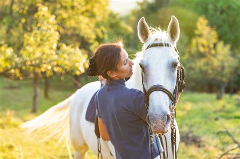 Bonding With Horse Stock Photo Download Image Now Istock