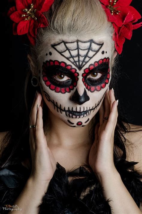 La Catrina Sugar Skull Make Up Halloween Day Of The Dead By Tim