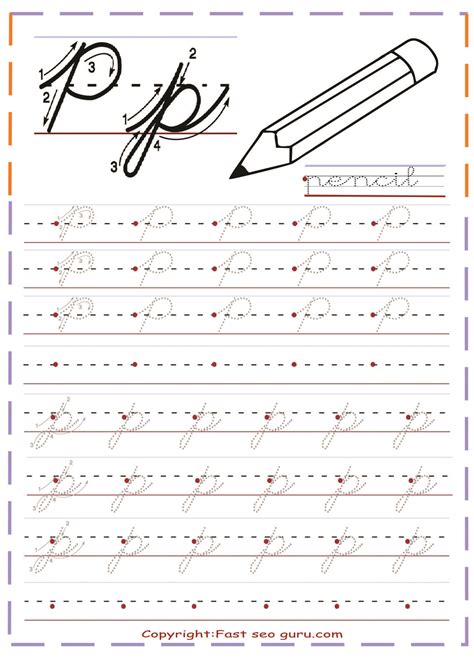 How To Draw A Letter P In Cursive Black Script Letter P Stock