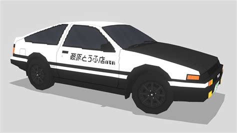 Toyota Sprinter Trueno Ae86 Initial D 3d Model By Mectreno