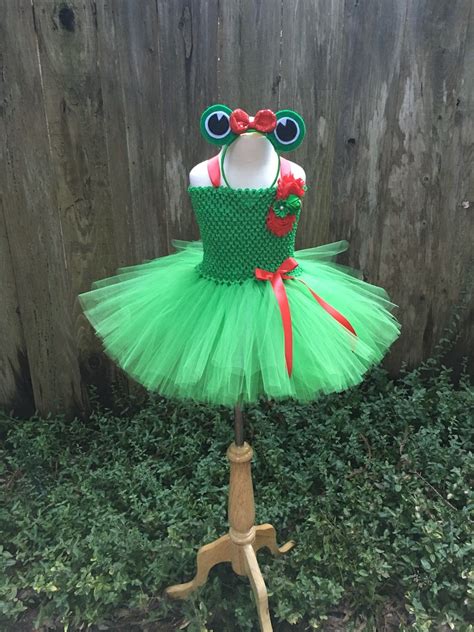 Frog Tutu Dress Frog Tutu Halloween Costume Girls Dress Etsy Norway