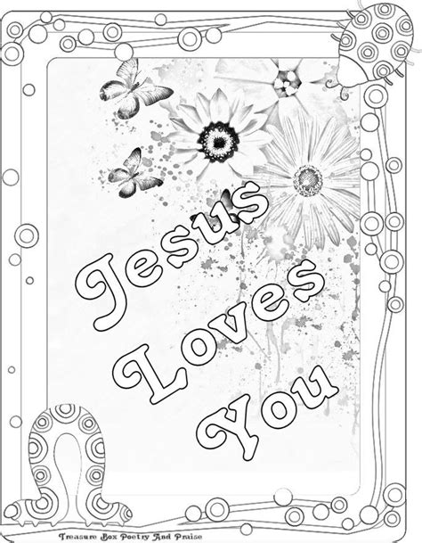 Printable Jesus Loves Me Coloring Page Printable Word Searches