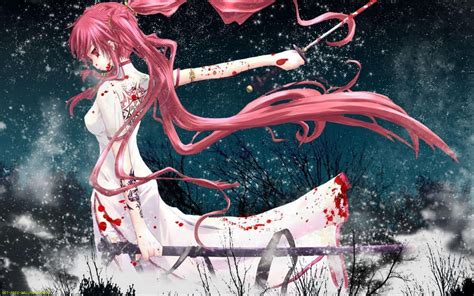Bloody Anime Girls Wallpapers Wallpaper Cave