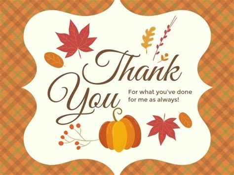 Thanksgiving Thank You