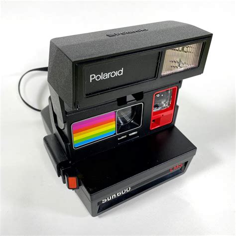 Polaroid Sun 600 With Upcycled Red And Rainbow Face Refreshed