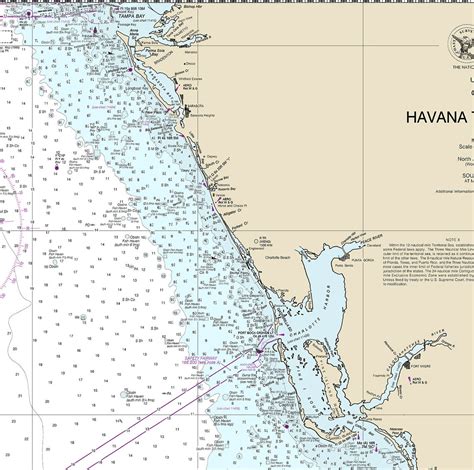 Nautical Charts Of Havana To Tampa Bay Florida Gulf Coast Etsy