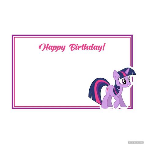 My Little Pony Birthday Printables