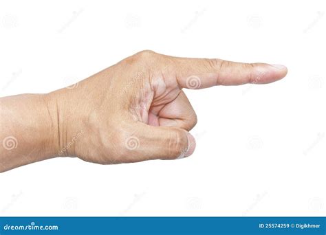 Index Finger Pointing Royalty Free Stock Photo
