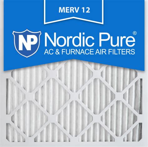 Nordic Pure 20x20x1 Merv 12 Pleated Ac Furnace Air Filters 20x20x1m12