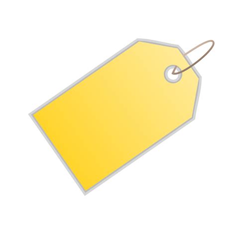 Yellow Blank Price Tag Png Transparent Background Free Download 9222