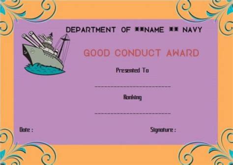 Good Conduct Certificate Template 22 Word Templates For Employees