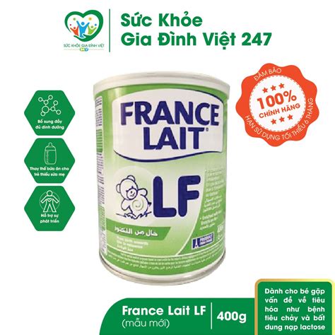 Sữa France Lait Lf 400g Dành Cho Trẻ Tiêu Chảy Không Dung Nạp Lactose Rối Loạn Tiêu Hóa