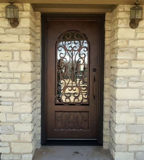 Custom Single Wrought Iron Door Iron Doors Wrought