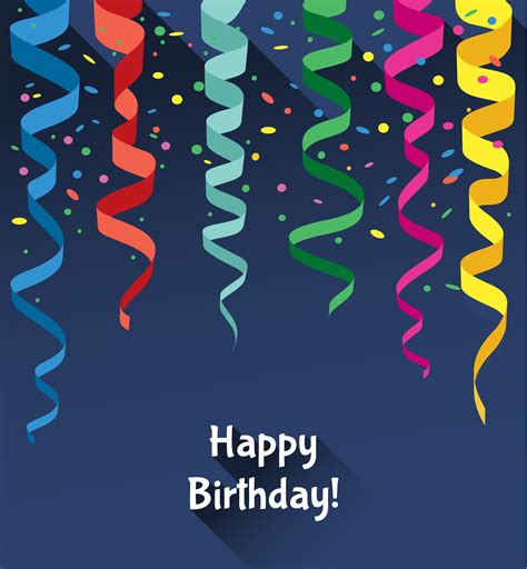Happy Birthday Card Photoshop Vectors