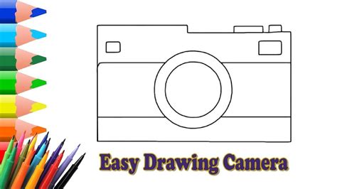 Easy Drawing Camera How To Draw Camera For Kids Step By Step Drawing
