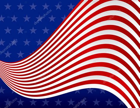Stars And Stripes Red White And Blue Background — Stock