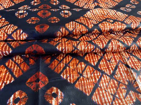 45 Yards Handmade Batik Nigerian Adire African Fabric Tie Etsy