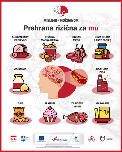 Infografika Prehrana rizična za moždani udar
