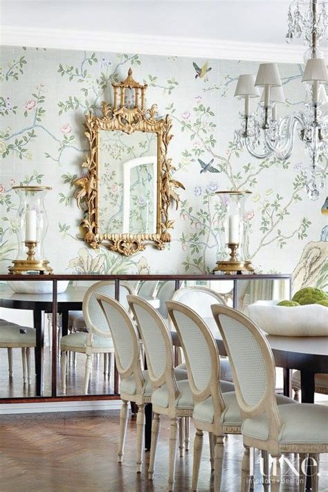 Gracie Elegant Dining Room Dining Room Wallpaper Dining Room Design